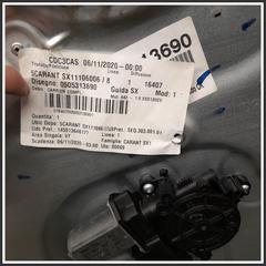 Immagine di Alzacristallo porta INTELAIATURA | sx. | ant.