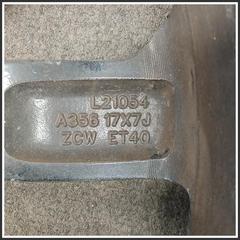 Immagine di Cerchio ruota "CERCHIO IN LEGA (ORIGINE) DA 17 " DR4/EVO4/EVO3 | dx. | ant.