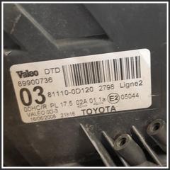 Immagine di Fanaleria Anteriore ant. dx. TOYOTA Yaris (France ) II 811300D120