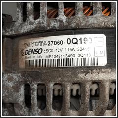 Immagine di Alternatore 1KRFE 270600Q160 MS1042113490 TOYOTA Aygo II