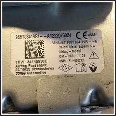 Immagine di Airbag Passeggero Destro RENAULT Twingo III 985T03419R AT222970024