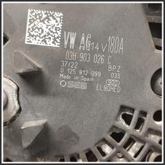 Immagine di Alternatore VOLKSWAGEN Transporter Multivan T6 2.0 DNAA 03H903026A 012812099