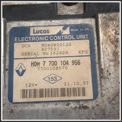 Immagine di Centralina Motore Iniezione ECU RENAULT Clio I 7700108570 HOM7700104956
