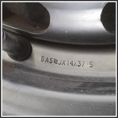 Immagine di Cerchio Singolo Ferro 14 Pollici 5.5J 4 X ET 37.5 FORD Fiesta VI