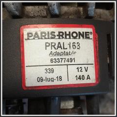 Immagine di Alternatore ALFA ROMEO 159 Sportwagon 1.9 939A2000 52003507 63377491