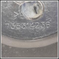 Immagine di Griglia Cofano Inferiore Paraurti Centrale FIAT Panda II Van 735363745 735314236